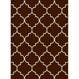 MELODIE 97890 (Rectangular, 190X275, MARRON CAFE_IVOIRE)