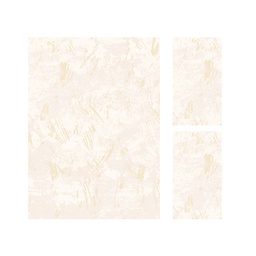 MADRID 9311D (Rectangulaire, ( T 160X220 + 2T 60X110 ), ECRU SHRINK - ECRU)