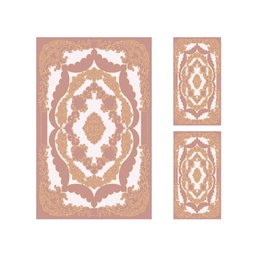 ISHRAK 8536C (Rectangular, ( T 140X220 + 2T 60X110 ), BOIS DE ROSE)