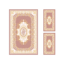 ISHRAK 8642C (Rectangular, ( T 140X220 + 2T 60X110 ), BOIS DE ROSE)