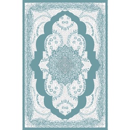MELODIE 8903A (Rectangular, 190X275, BLEU CYAN_GRIS CLAIR)