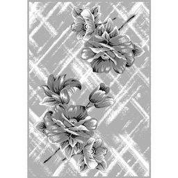 NOUR 9612D (Rectangulaire, 160X230, GRIS CLAIRE)