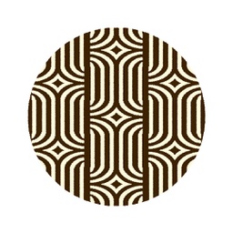 PALACE 96350 (Round, 120X120, MARRON CAFE)