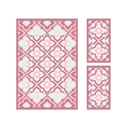 CIRTA 93240 (Rectangular, ( T 150X220 + 2T 60X110 ), BOIS DE ROSE)