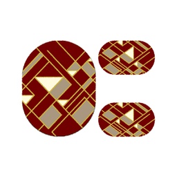 بلازا 96790 (بيضوي, ( O 100X130 + 2O 60X100 ), أحمر عنابي)