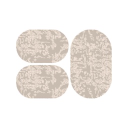 DUBAI 92392 (Ovale, ( O 80X130 + 2O 65X100 ), BEIGE)