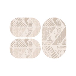 DUBAI 94602 (Oval, ( O 80X130 + 2O 65X100 ), BEIGE)