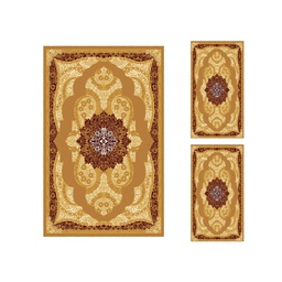 ميلودي 8903E (مستطيل, ( T 130X220 + 2T 60X110 ), بني عسلي / قشدي)