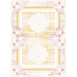 OZEL 96740 (Rectangulaire, 200X280, ECRU SHRINK_BOIS DE ROSE)