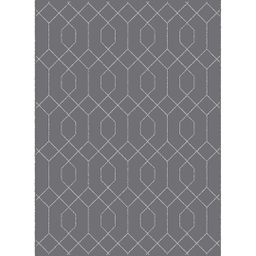 MELODIE 9795B (Rectangular, 190X275, GRIS FONCE_GRIS CLAIRE)