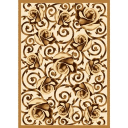 OCTAVE 75820 (Rectangular, 165X230, MARRON MIEL_CREME)