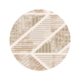 DUBAI 9460O (Rond, 90X90, CREME)