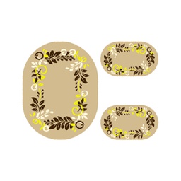 PLAZA 92360 (Oval, ( O 100X130 + 2O 60X100 ), BEIGE)