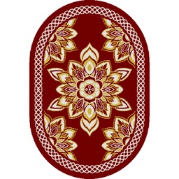 AZHAR 9716E (Ovale, 160X230, BORDEAUX)