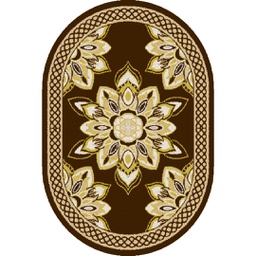 أزهر 9716E (بيضوي, 160X230, لون القهوة البني)