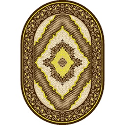 أزهر 9715E (بيضوي, 160X230, لون القهوة البني)