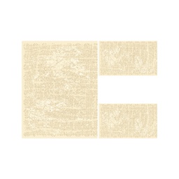 ANKARA 98460 (Rectangular, ( T 100X130 + 2T 60X100 ), CREME)