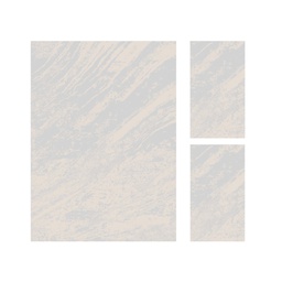 DUBAI 94582 (Rectangulaire, ( T 160X220 + 2T 60X110 ), GRIS CLAIRE)