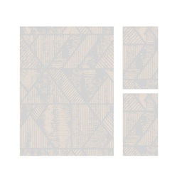 DUBAI 94602 (Rectangular, ( T 160X220 + 2T 60X110 ), GRIS CLAIRE)