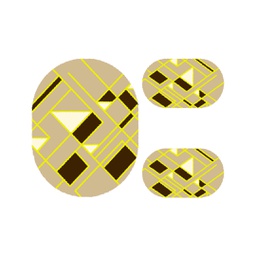 PLAZA 96790 (Oval, ( O 100X130 + 2O 60X100 ), BEIGE)
