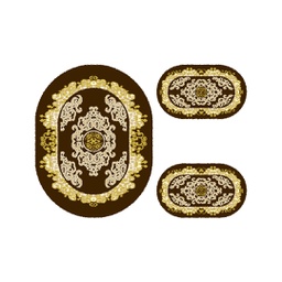 بلازا 92350 (بيضوي, ( O 100X130 + 2O 60X100 ), لون القهوة البني)