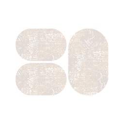 MADRID 93100 (Oval, ( O 80X130 + 2O 65X100 ), ECRU SHRINK - CHAMPAGNE)