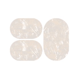 MADRID 93110 (Ovale, ( O 80X130 + 2O 65X100 ), ECRU SHRINK - CHAMPAGNE)