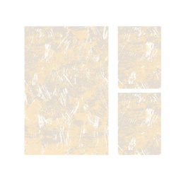 MADRID 93110 (Rectangulaire, ( T 160X220 + 2T 60X110 ), ECRU SHRINK - CHAMPAGNE)