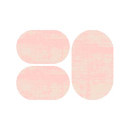 DUBAI 92482 (Ovale, ( O 80X130 + 2O 65X100 ), BOIS DE ROSE)