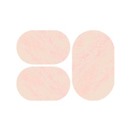 دبي 94582 (بيضوي, ( O 80X130 + 2O 65X100 ), وردي خشبي)