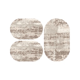 دبي 9248Q (بيضوي, ( O 80X130 + 2O 65X100 ), عاجي)