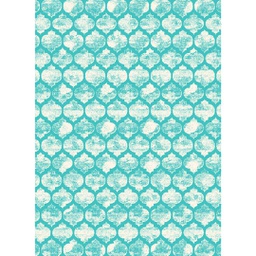 NOUR 96190 (Rectangulaire, 200X275, BLEU CYAN)