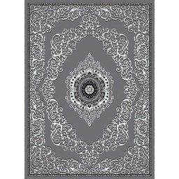 MELODIE 91120 (Rectangulaire, 190X275, GRIS FONCE_GRIS CLAIRE)
