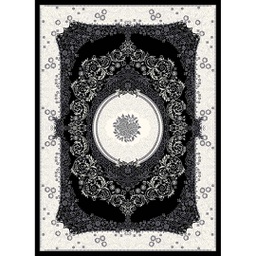 MELODIE 8904C (Rectangulaire, 190X275, NOIRE_GRIS CLAIRE)