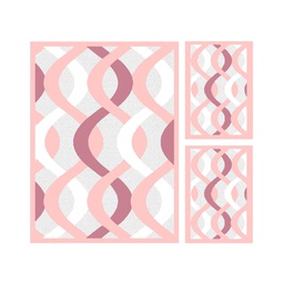 CIRTA 93380 (Rectangular, ( T 150X220 + 2T 60X110 ), ROSE POUDRE)