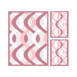 CIRTA 93380 (Rectangulaire, ( T 150X220 + 2T 60X110 ), BOIS DE ROSE)