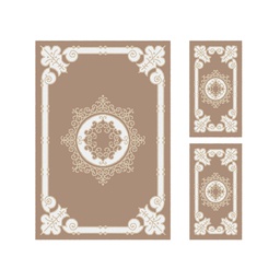 سيرتا 9308B (مستطيل, ( T 150X220 + 2T 60X110 ), برونزي فاتح)