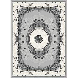 ميلودي 8904C (مستطيل, 190X275, رمادي فاتح/ رمادي فاتح)
