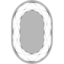 RUBIS 1687A (Oval, 160X220, GRIS CLAIRE, Lamination)