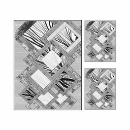 STORY 1753a (Rectangulaire, ( T 160X220 + 2T 60X80 ), MULTI COULEURS, Lamination)