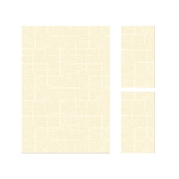ANKARA 98451 (Rectangulaire, ( T 160X220 + 2T 60X110 ), CREME)