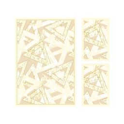 BRAGA 98710 (Rectangular, ( T 160X220 + 2T 60X110 ), ECRU)