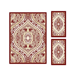 BRAGA 95650 (Rectangular, ( T 160X220 + 2T 60X110 ), BORDEAUX)