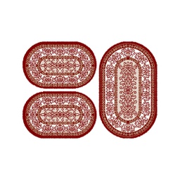 BRAGA 98740 (Oval, ( O 80X130 + 2O 65X100 ), BORDEAUX)