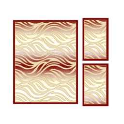 BRAGA 98720 (Rectangulaire, ( T 160X220 + 2T 60X110 ), BORDEAUX)