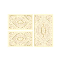 BRAGA 95653 (Rectangular, ( T 80X130 + 2T 65X100 ), ECRU)