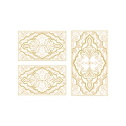 BRAGA 95663 (Rectangulaire, ( T 80X130 + 2T 65X100 ), BLANC CASSE)