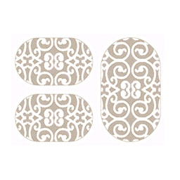 براغا 96660 (بيضوي, ( O 80X130 + 2O 65X100 ), أبيض)