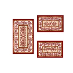 BRAGA 98740 (Rectangular, ( T 80X130 + 2T 65X100 ), BORDEAUX)