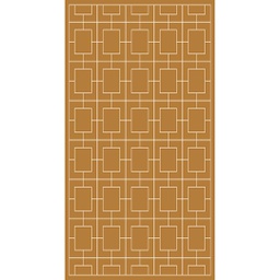 MELODIE 9796B (Rectangular, 190X400, MARRON MIEL_CREME)